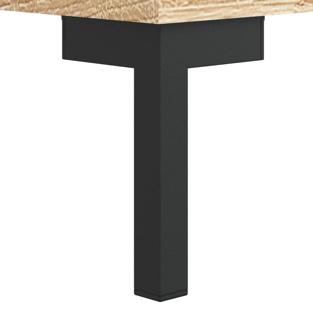 Sonoma Oak Desk 140x50x75 cm - Engineered Wood Elegance