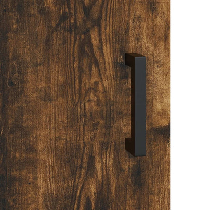 Smoked Oak Desk 140x50x75 cm - Engineered Wood