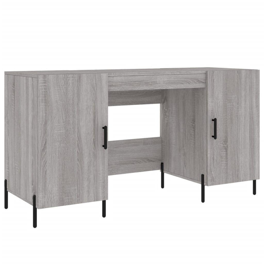 Grey Sonoma Desk 140x50x75 cm - Stylish Engineered Wood Design