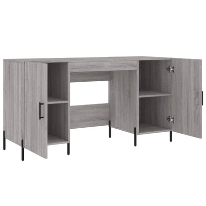 Grey Sonoma Desk 140x50x75 cm - Stylish Engineered Wood Design