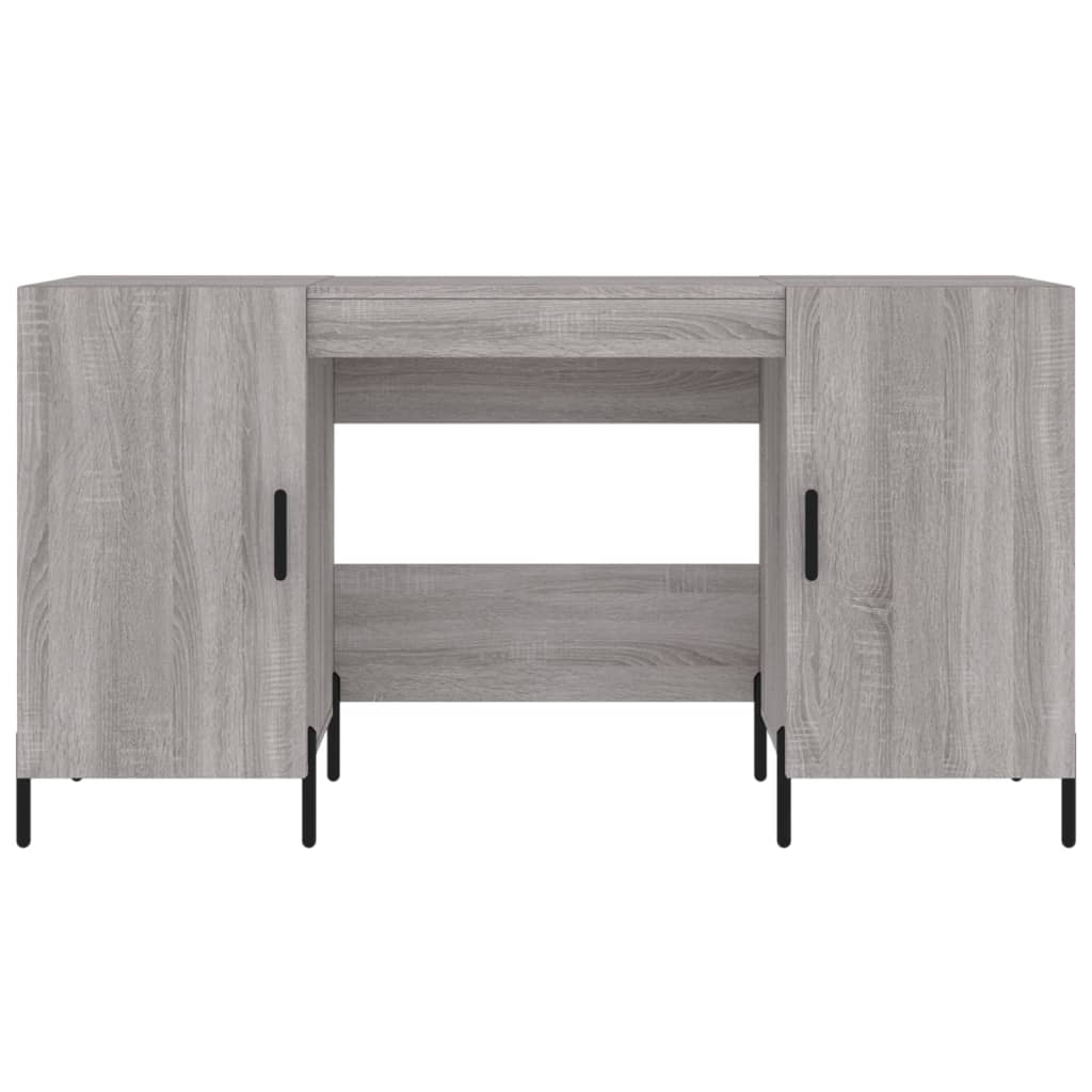 Grey Sonoma Desk 140x50x75 cm - Stylish Engineered Wood Design
