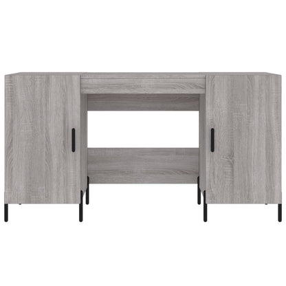 Grey Sonoma Desk 140x50x75 cm - Stylish Engineered Wood Design