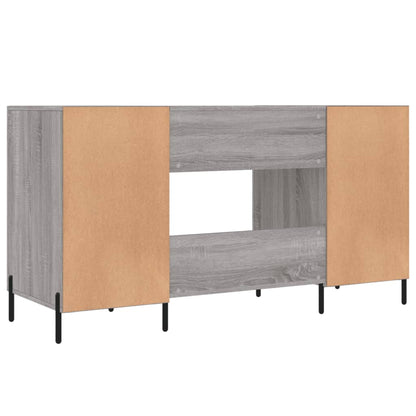 Grey Sonoma Desk 140x50x75 cm - Stylish Engineered Wood Design