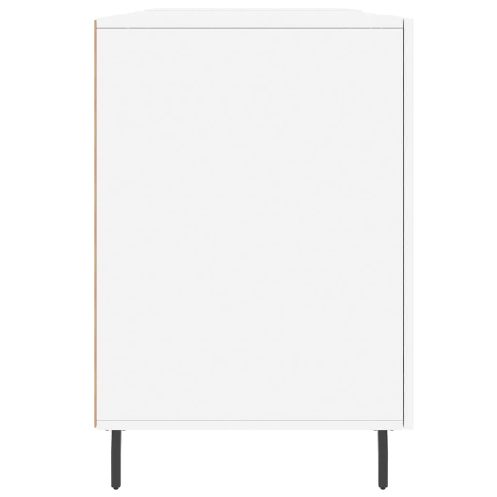 Elegant White Desk 140x50x75 cm - Engineered Wood