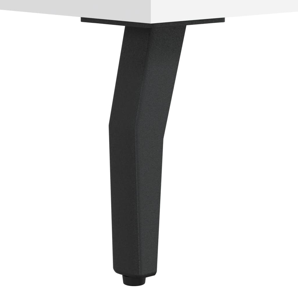 Elegant White Desk 140x50x75 cm - Engineered Wood
