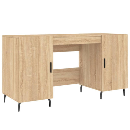Sonoma Oak Desk 140x50x75 cm - Engineered Wood Beauty