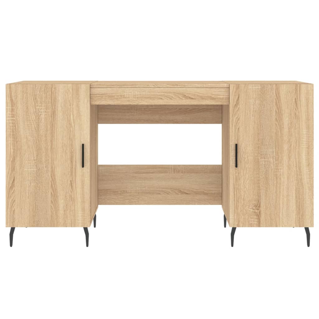 Sonoma Oak Desk 140x50x75 cm - Engineered Wood Beauty