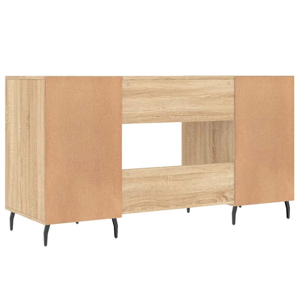 Sonoma Oak Desk 140x50x75 cm - Engineered Wood Beauty