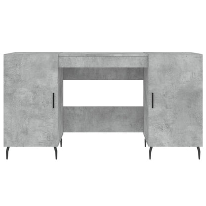 Concrete Grey Engineered Wood Desk 140x50x75 cm