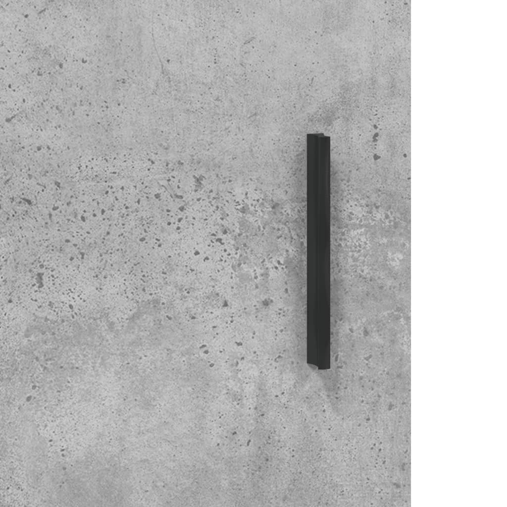 Concrete Grey Engineered Wood Desk 140x50x75 cm