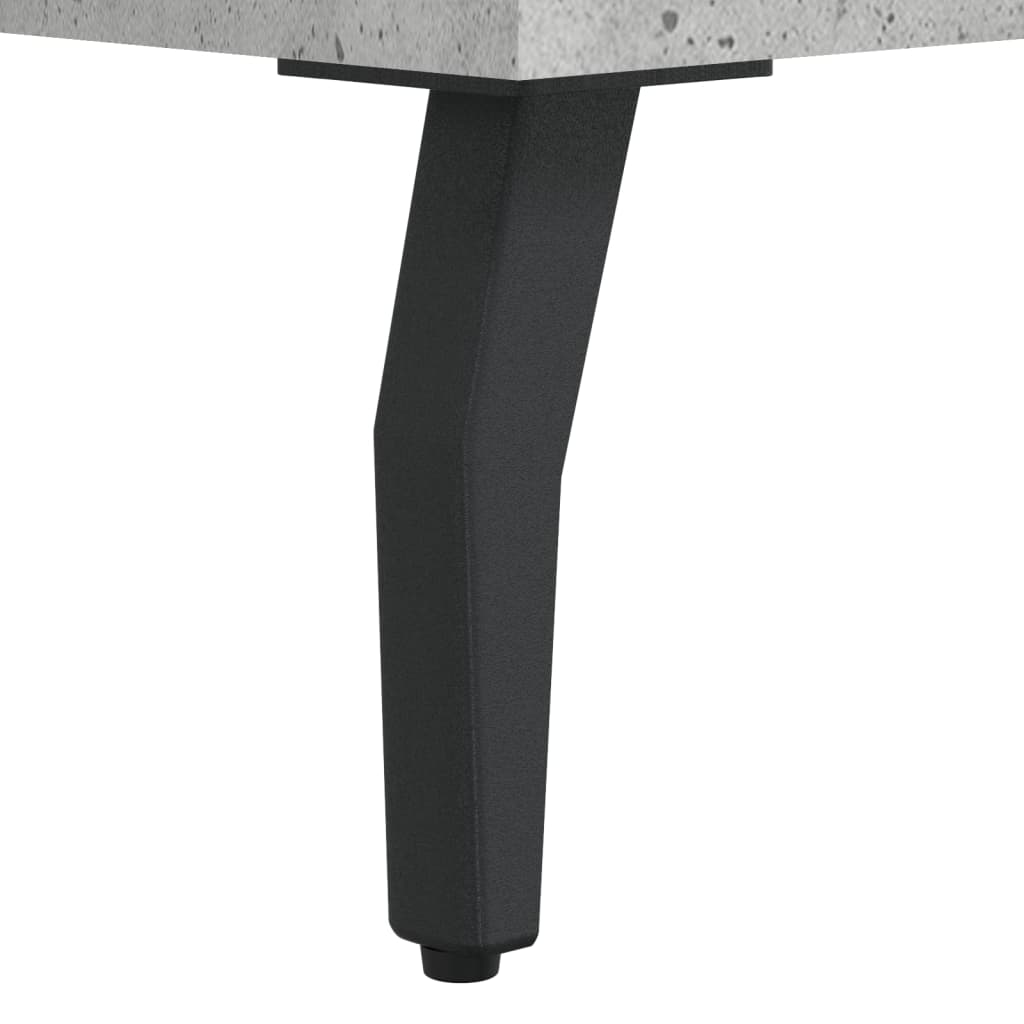 Concrete Grey Engineered Wood Desk 140x50x75 cm