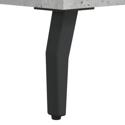Concrete Grey Engineered Wood Desk 140x50x75 cm