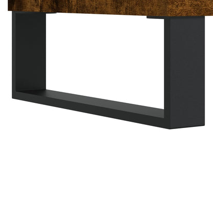 Sleek Smoked Oak Desk 140x50x75 cm - Engineered Wood Finish