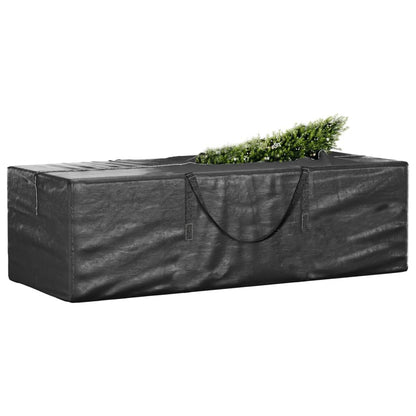Durable Black Polyethylene Christmas Tree Storage Bags, 2-Pack