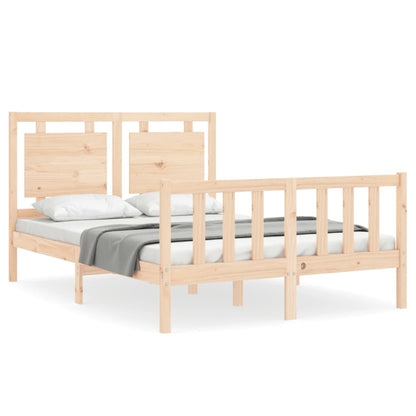 Bed Frame without Mattress 140x200 cm Solid Wood Pine