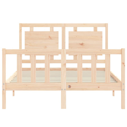 Bed Frame without Mattress 140x200 cm Solid Wood Pine