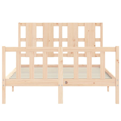 Bed Frame without Mattress 140x200 cm Solid Wood Pine
