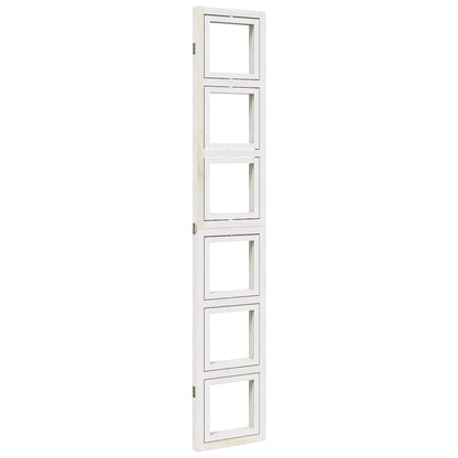 3-Panel White Solid Wood Room Divider | Paulownia Material