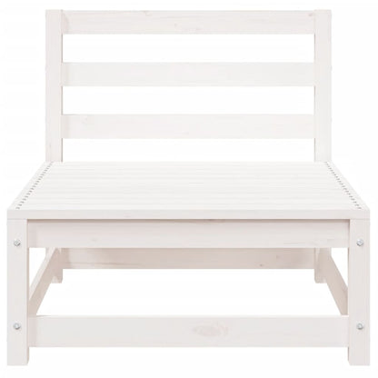 Armless Garden Sofa 70x70x67 cm - White Pine Wood
