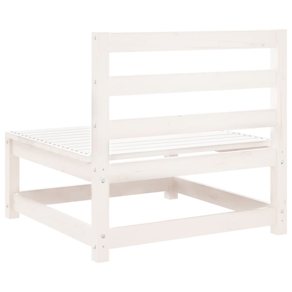Armless Garden Sofa 70x70x67 cm - White Pine Wood