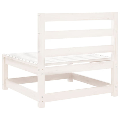 Armless Garden Sofa 70x70x67 cm - White Pine Wood