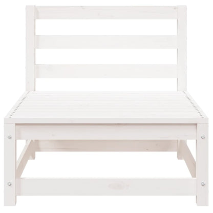 White Pine Armless Garden Sofas, 3-Piece Set, 70x70x67 cm
