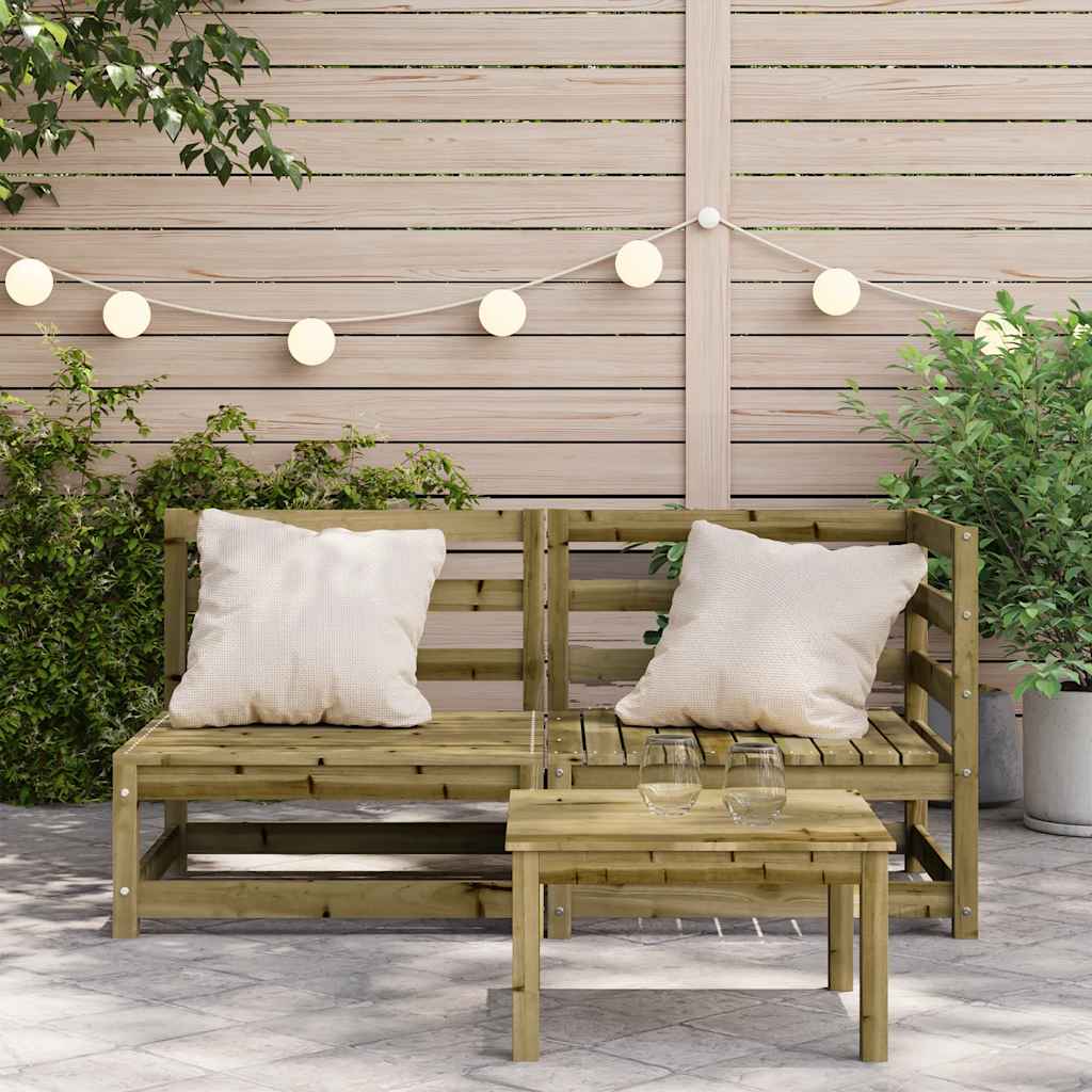 Outdoor 2-Seater Sofa in Pine Wood - Stylish & Durable Garden Seating