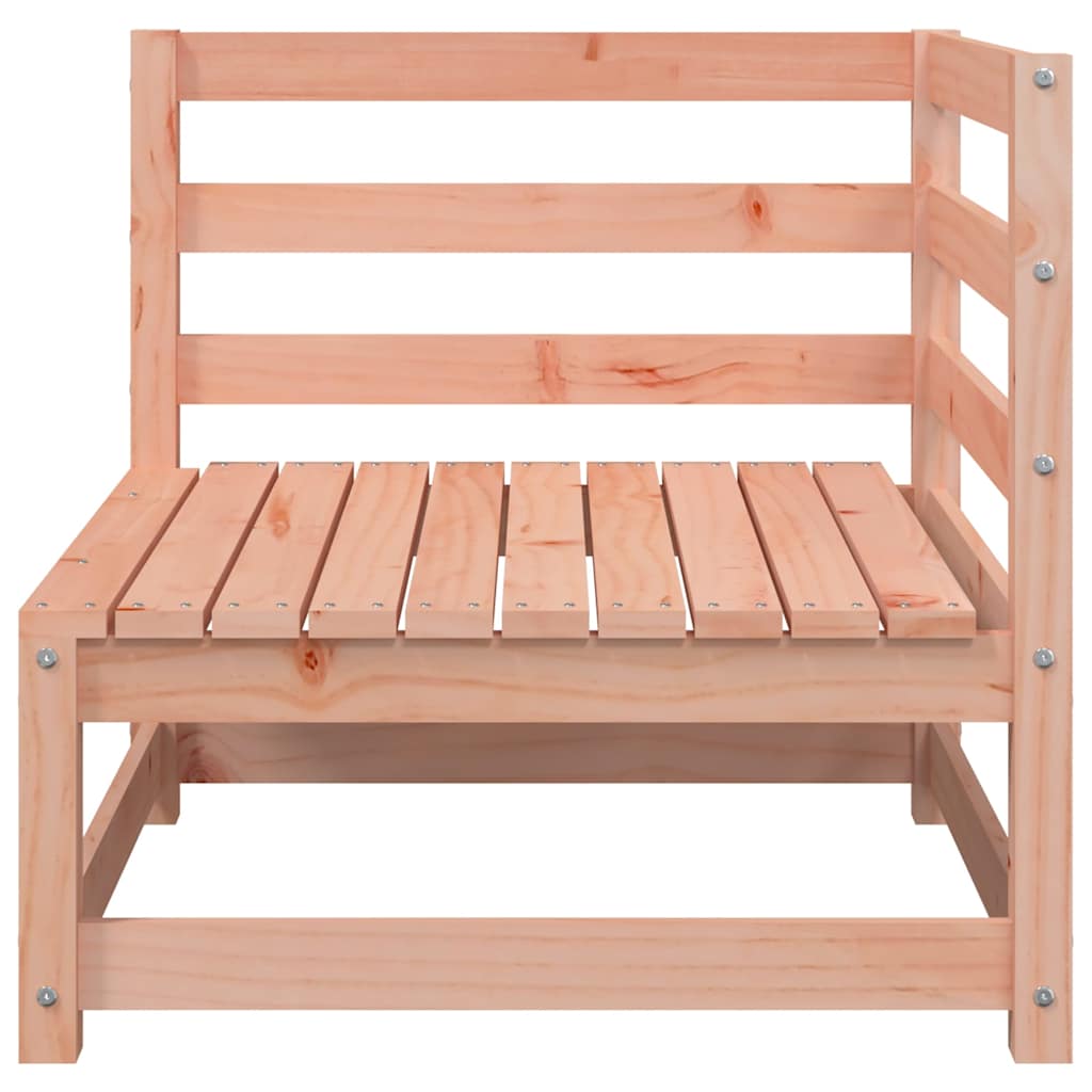 2-Seater Solid Wood Douglas Garden Sofa with Footstool