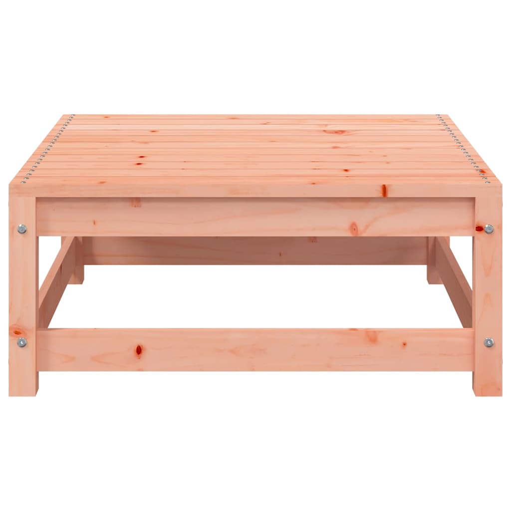 2-Seater Solid Wood Douglas Garden Sofa with Footstool
