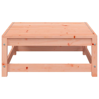 2-Seater Solid Wood Douglas Garden Sofa with Footstool