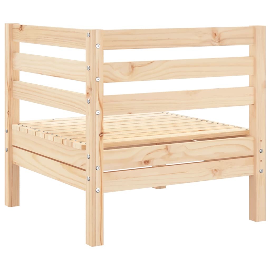 Elegant Garden Sofa Corner in Solid Pine Wood