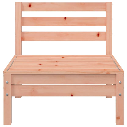 Armless Solid Wood Douglas Garden Sofa Set – 2 Pieces, Natural Finish