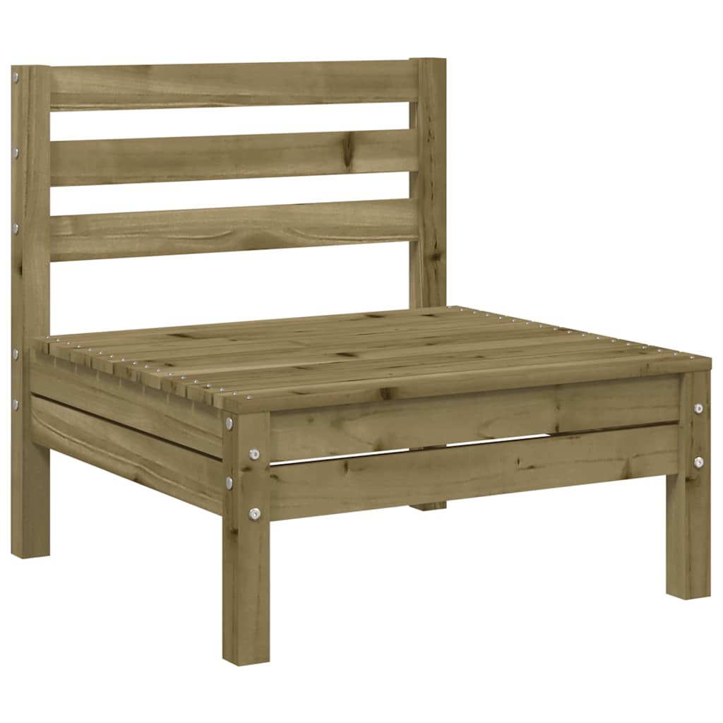 4-Piece Armless Garden Sofa Set - Impregnated Pine Wood
