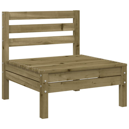 4-Piece Armless Garden Sofa Set - Impregnated Pine Wood