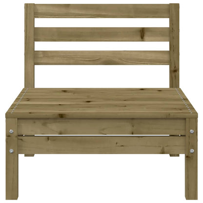 4-Piece Armless Garden Sofa Set - Impregnated Pine Wood