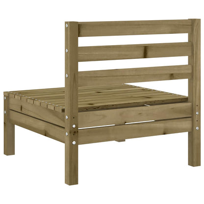4-Piece Armless Garden Sofa Set - Impregnated Pine Wood