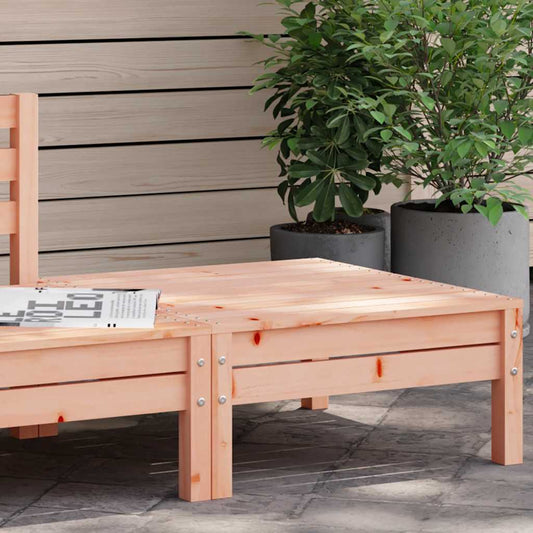 Solid Wood Douglas Garden Footstool - Durable Outdoor Comfort