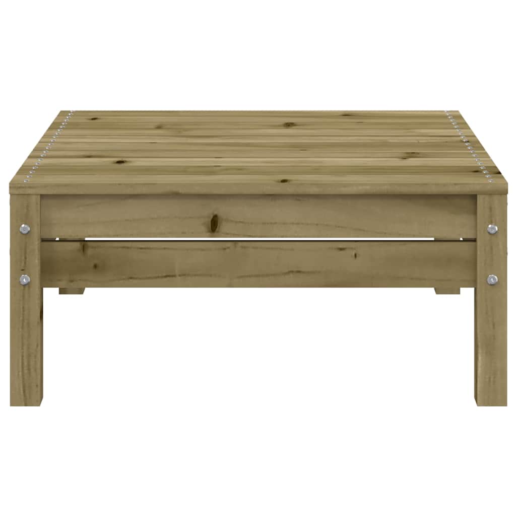 2-Seater Pine Garden Sofa with Footstool - Impregnated Wood