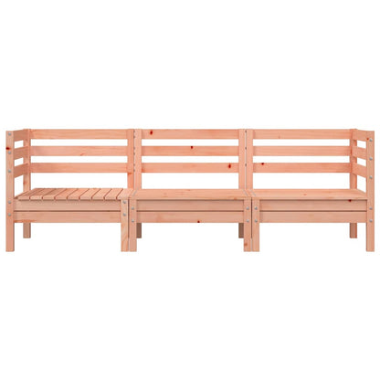 3-Seater Douglas Solid Wood Garden Sofa - Stylish & Durable Seating