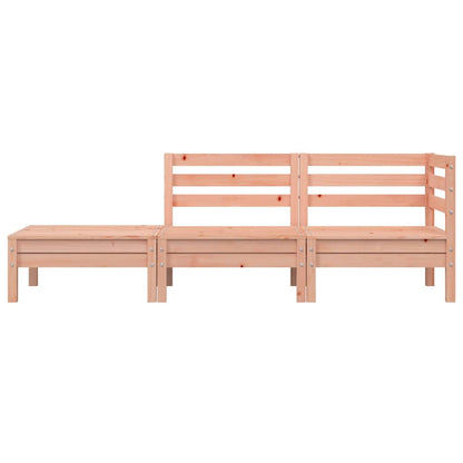 Solid Wood Douglas 3-Seater Garden Sofa – Stylish Outdoor Comfort