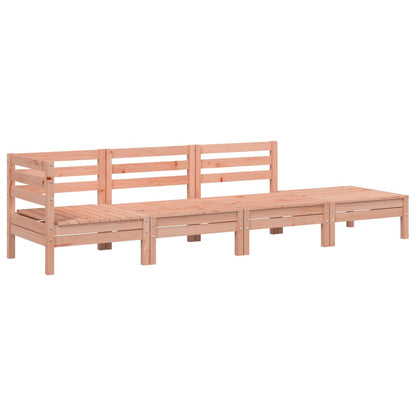 4-Seater Garden Sofa in Solid Douglas Wood