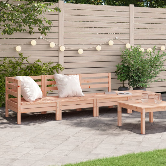 4-Seater Garden Sofa in Solid Douglas Wood