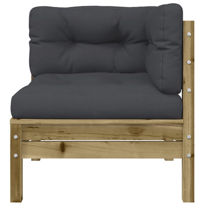 Pine Wood Garden Sofa Corner with Cushions - Outdoor Bliss