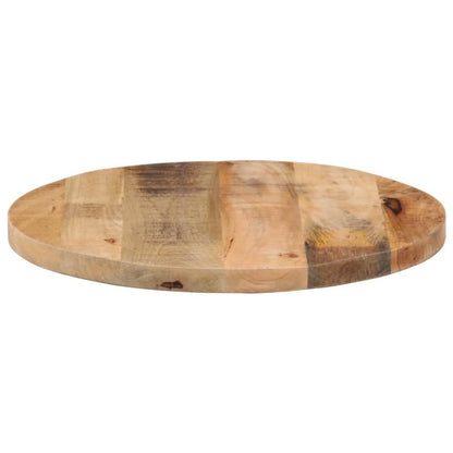 Round Mango Wood Table Top Ø 50x2.5 cm - Solid & Rustic Finish