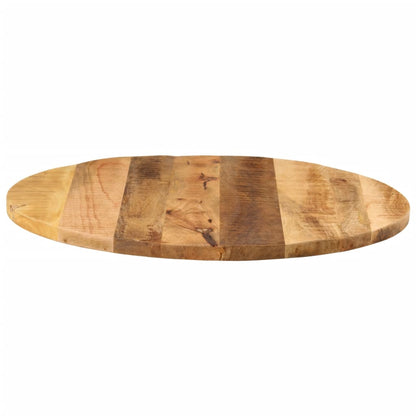 Table Top Ø 80x1.5 cm Round Solid Wood Rough Mango