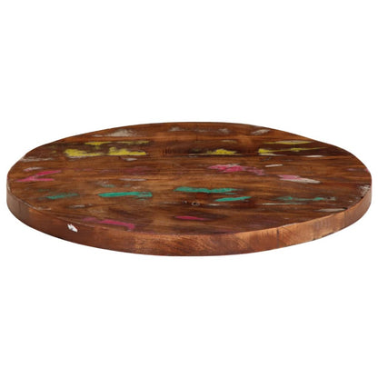 Reclaimed Solid Wood Round Table Top Ø60x3.8cm | Eco-Friendly Style
