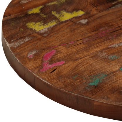 Reclaimed Solid Wood Round Table Top Ø60x3.8cm | Eco-Friendly Style