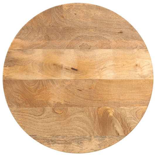 Round Mango Wood Table Top Ø40x2.5cm - Solid & Stylish