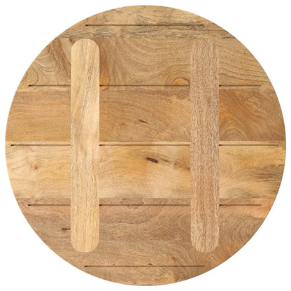 Round Mango Wood Table Top Ø40x2.5cm - Solid & Stylish