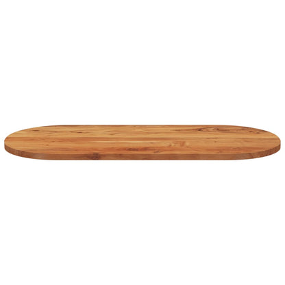 Oval Solid Acacia Wood Table Top, 90x40 cm, Elegant Design